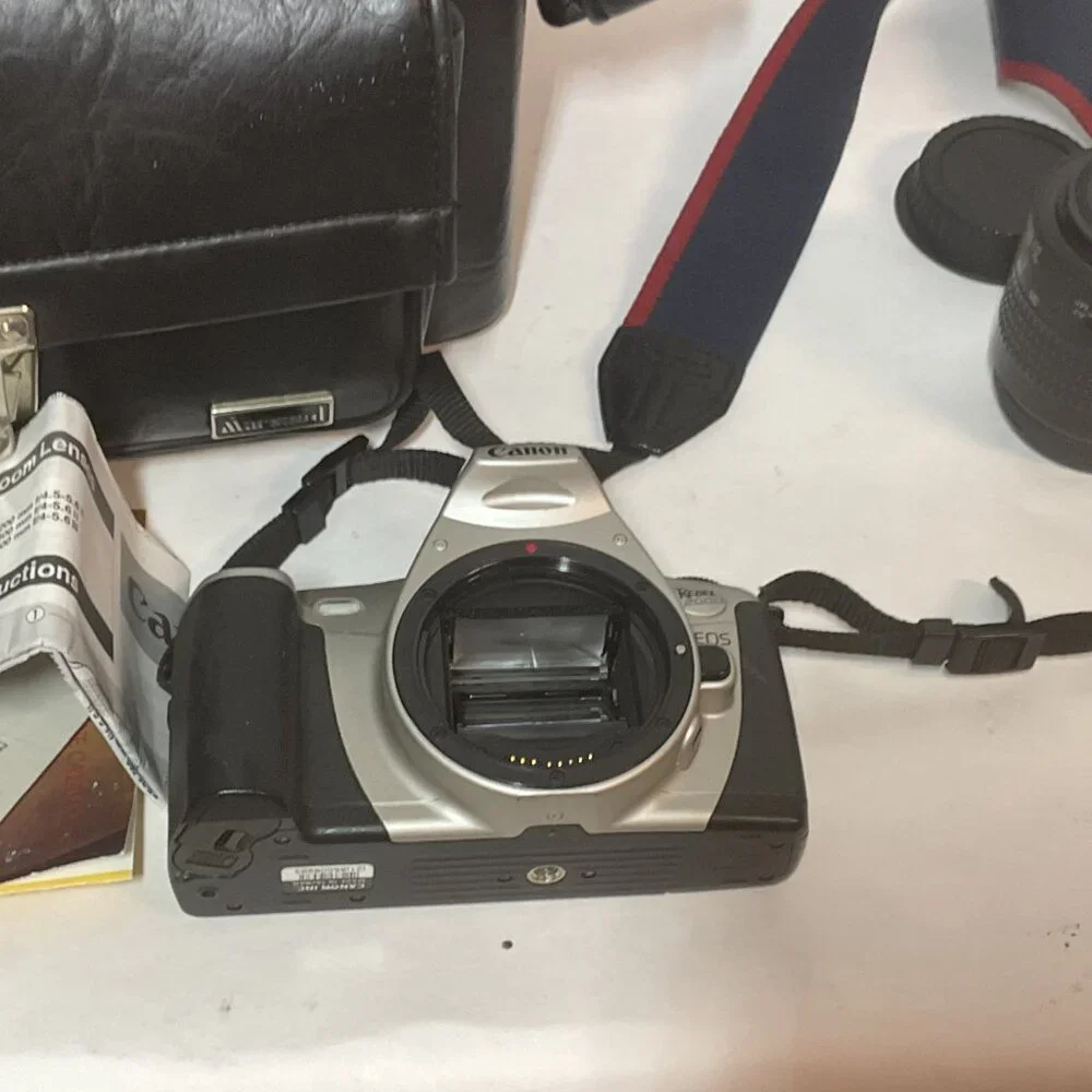 Canon Camera EOS with Lens Accessories And Case